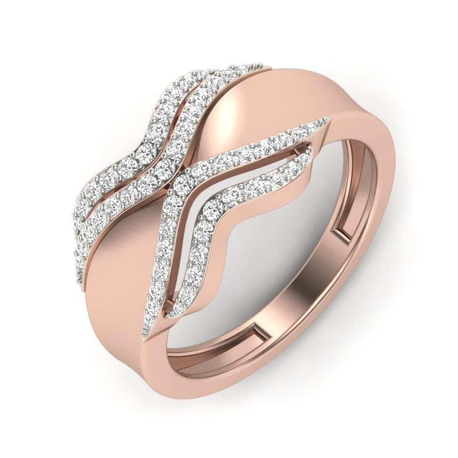 0.32 TW Round Cut Lab Grown Diamond Ring Engagement Ring Prong Setting Diamond Wedding Ring Bridal Ring PR458