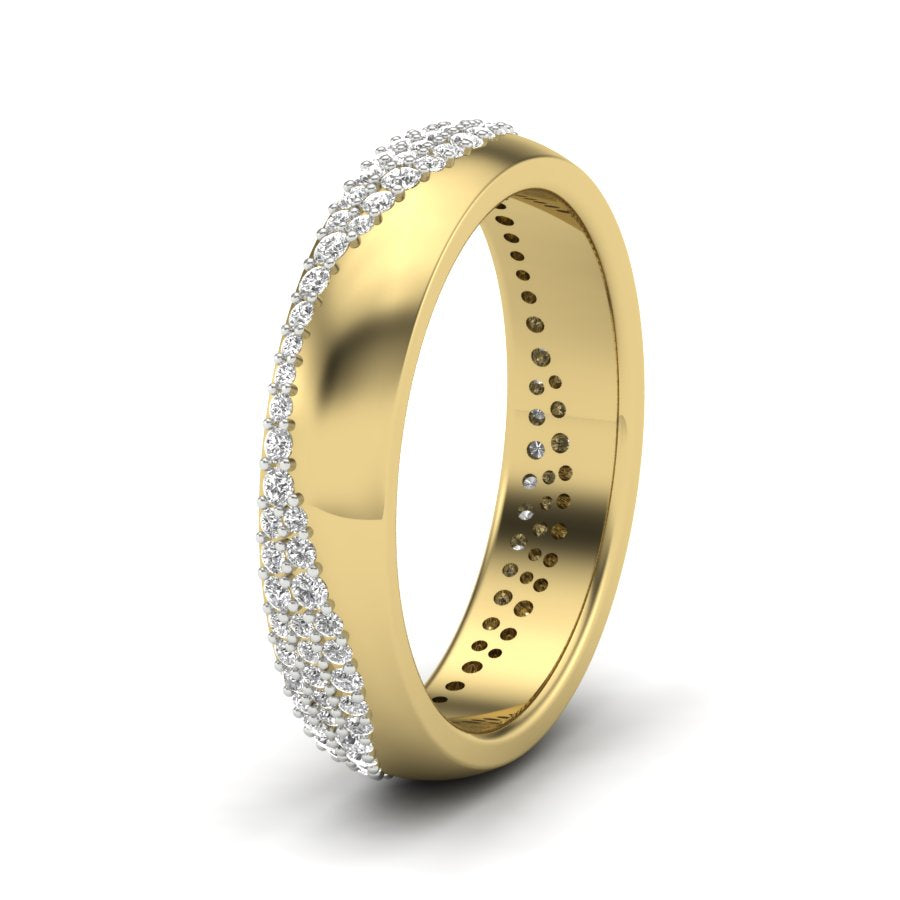 Unique Design Band 0.46 TW Prong Setting Band Round Cut Lab Grown Diamond Band Engagement Band Bridal Wedding Band PR466