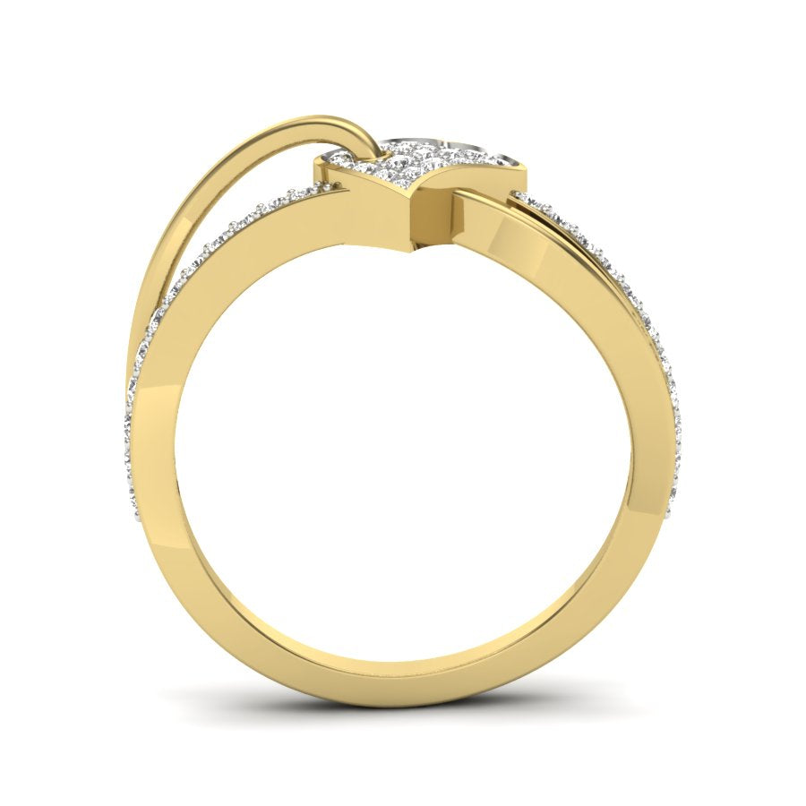 0.26 TW Heart Shape Ring Prong Set Round Cut Lab Grown Diamond Engagement Ring valentine Ring Wedding Ring Bridal Ring PR479