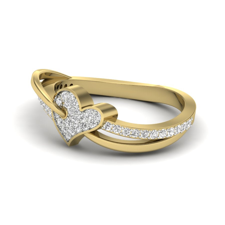 0.26 TW Heart Shape Ring Prong Set Round Cut Lab Grown Diamond Engagement Ring valentine Ring Wedding Ring Bridal Ring PR479