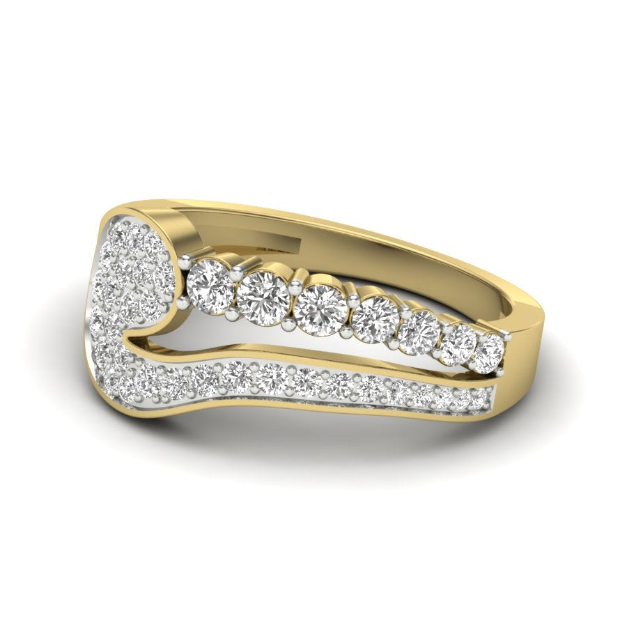 0.57 TW Unique Ring Prong Set Ring Round Cut Lab Grown Diamond Ring Wedding ring Bridal Ring Engagement ring PR503