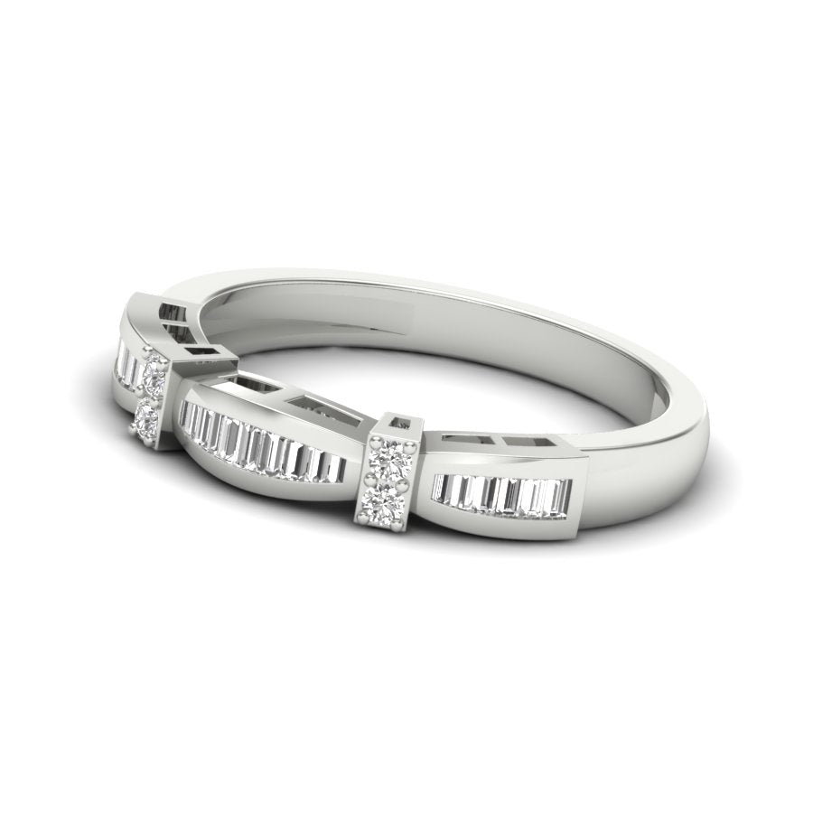Half Eternity Band 0.26 TW Round Cut Lab Grown Diamond Band Engagement Band Channel & Prong set Band For Bridal Wedding Band PR507