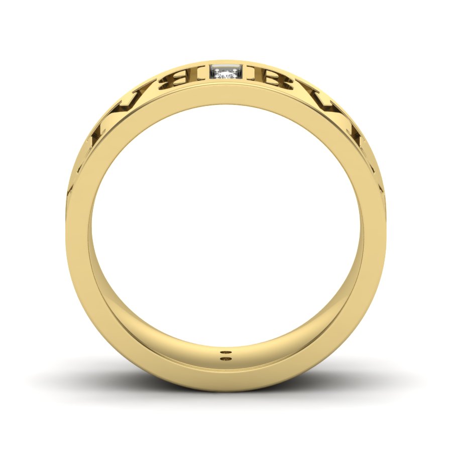 0.09 TW Characters Ring Round Cut Lab Grown Diamond Ring Prong Ring Unique Engagement Ring Wedding Ring PR532