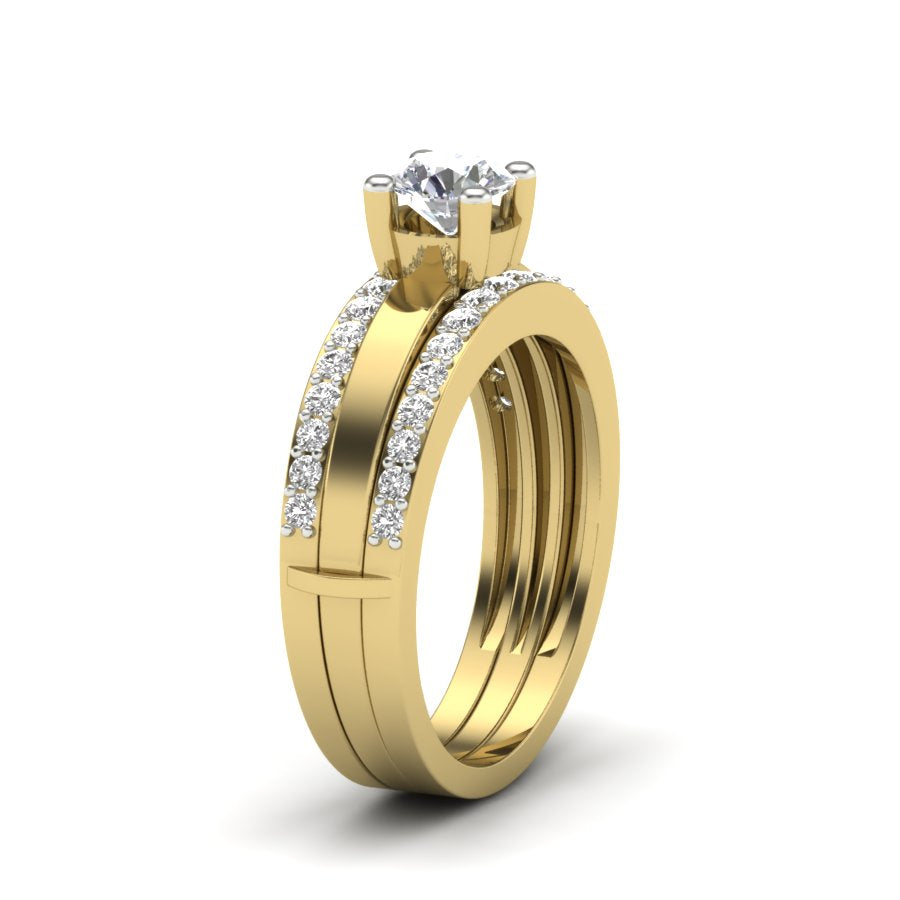 0.95 TW Unique Design Ring Prong Set Ring Round Cut Lab Grown Diamond Ring Wedding ring Bridal Ring Engagement ring PR549