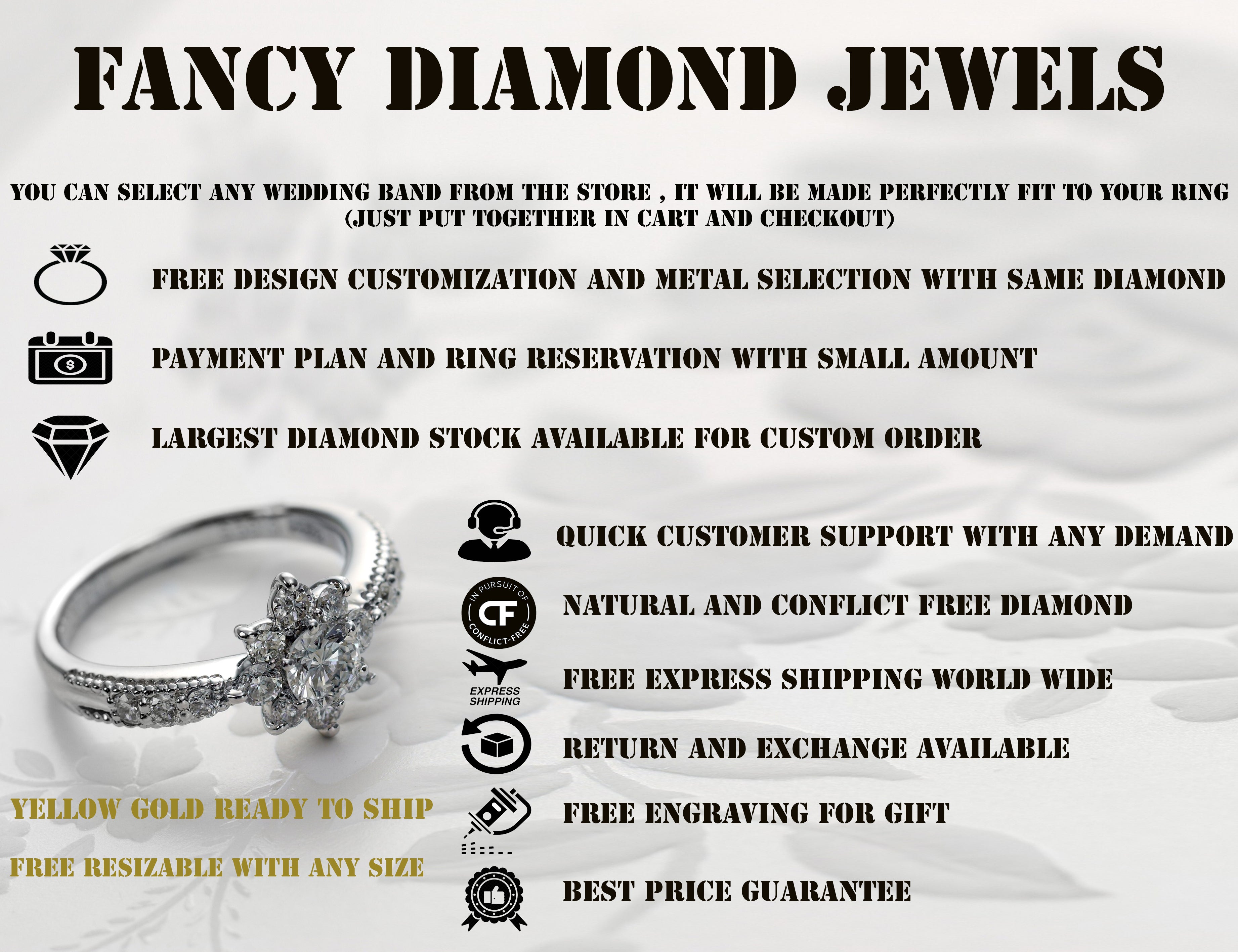 Shield Brown Color Diamond Ring 1.39 Ct 8.60 MM Shield Cut Diamond Ring 14K Solid Yellow Gold Silver Engagement Ring Gift For Her QN8853