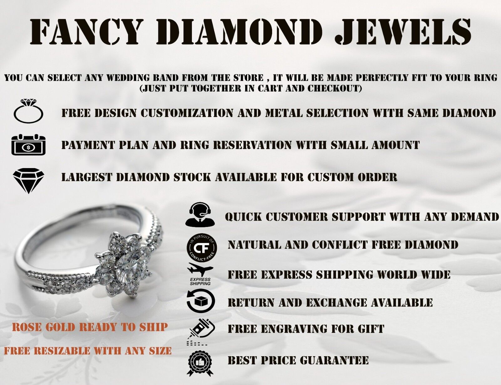 Rough Pink Color Diamond Pendant 2.12 Ct 4.80 MM Rough Diamond Pendant 14K Solid Rose Gold Silver Engagement Pendant Gift For Her QN163