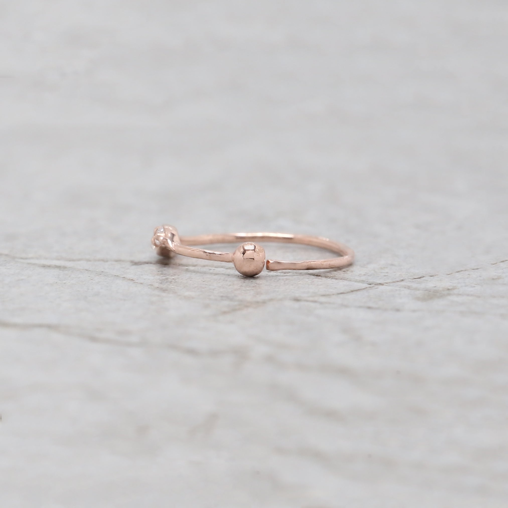 Natural White Round Diamond Nose Rings Engagement Wedding Gift Nose Ring 14K Solid Rose White Yellow Gold Nose Ring 0.08 CT KD965