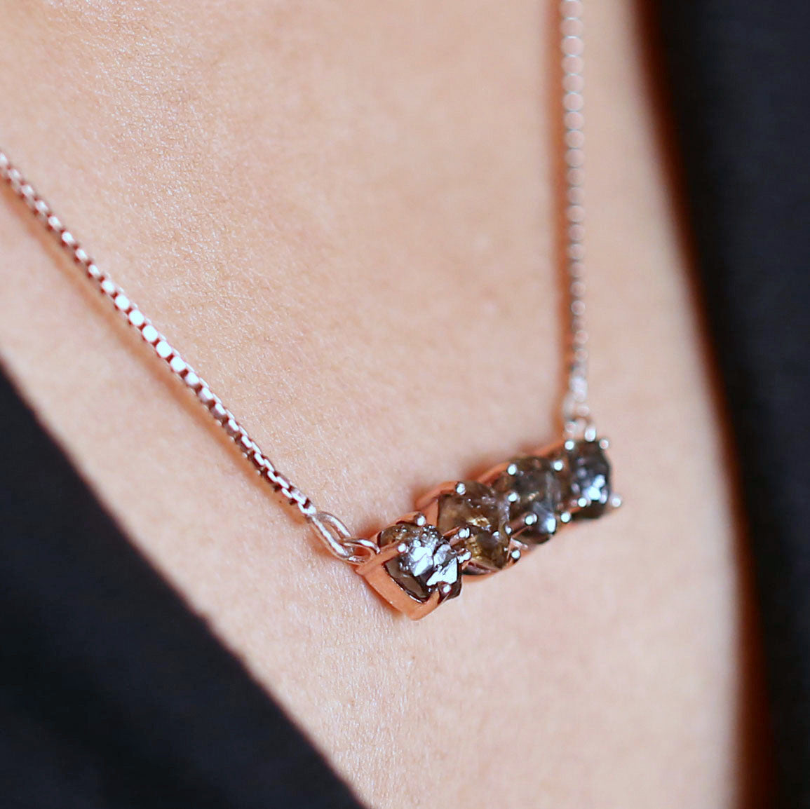 Rough Brown Diamond Pendant, Unique Diamond Pendant, Brown Diamond Pendant, Brown Rough Pendant, No Chain Including Only Pendant KDL6393