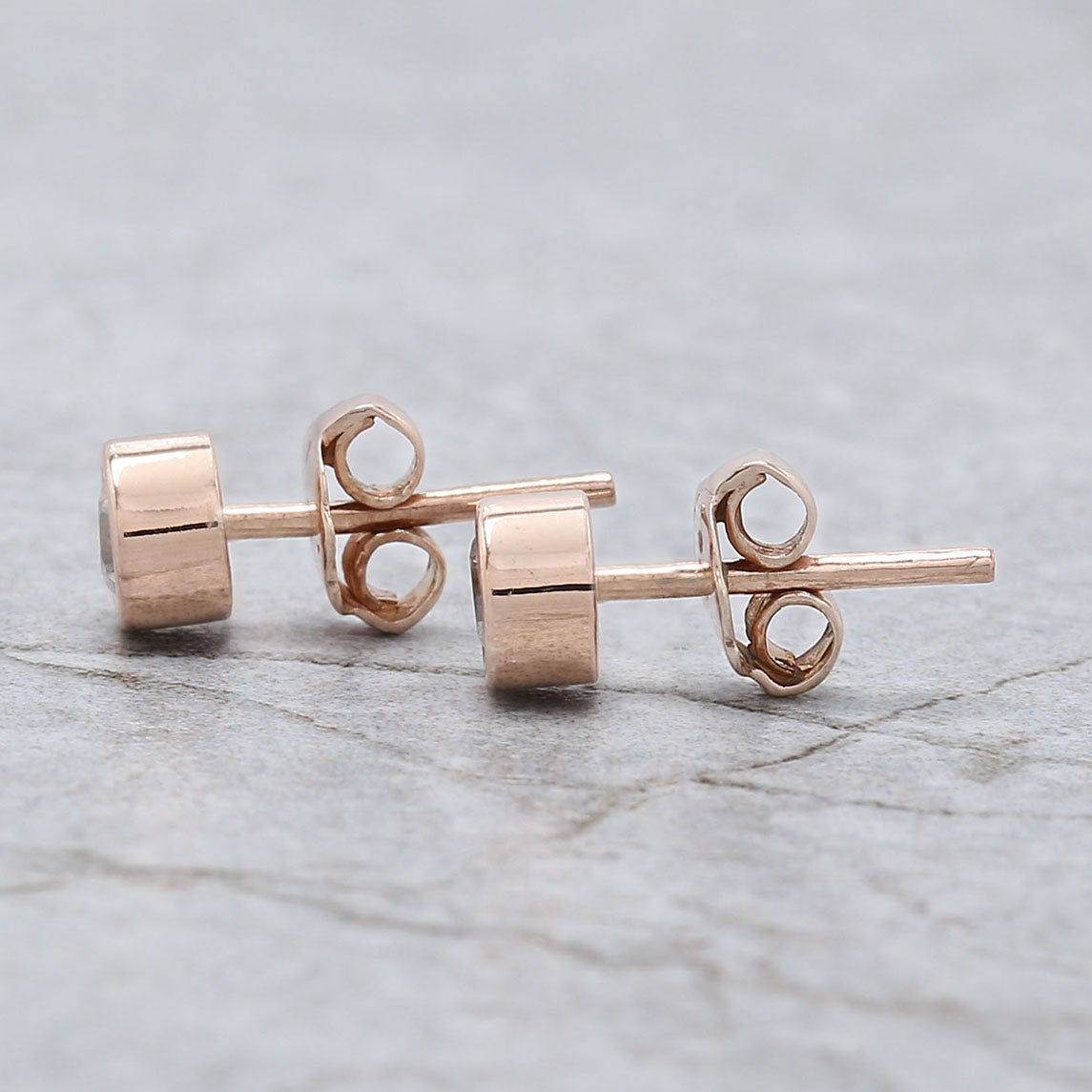 Round White Color Diamond Earring Engagement Wedding Gift Earring 14K Solid Rose White Yellow Gold Earring 0.34 CT KD1000