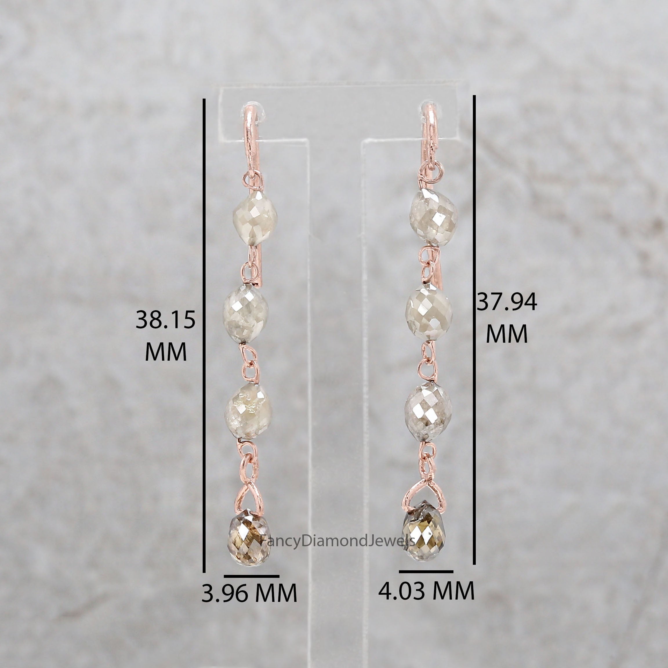 Bead Drop Earrings | Diamond Dangles Earring | Diamond Drop Earrings | Western Boho Beaded Earrings | Brown Drop Earrings | KDN869-KDN1786