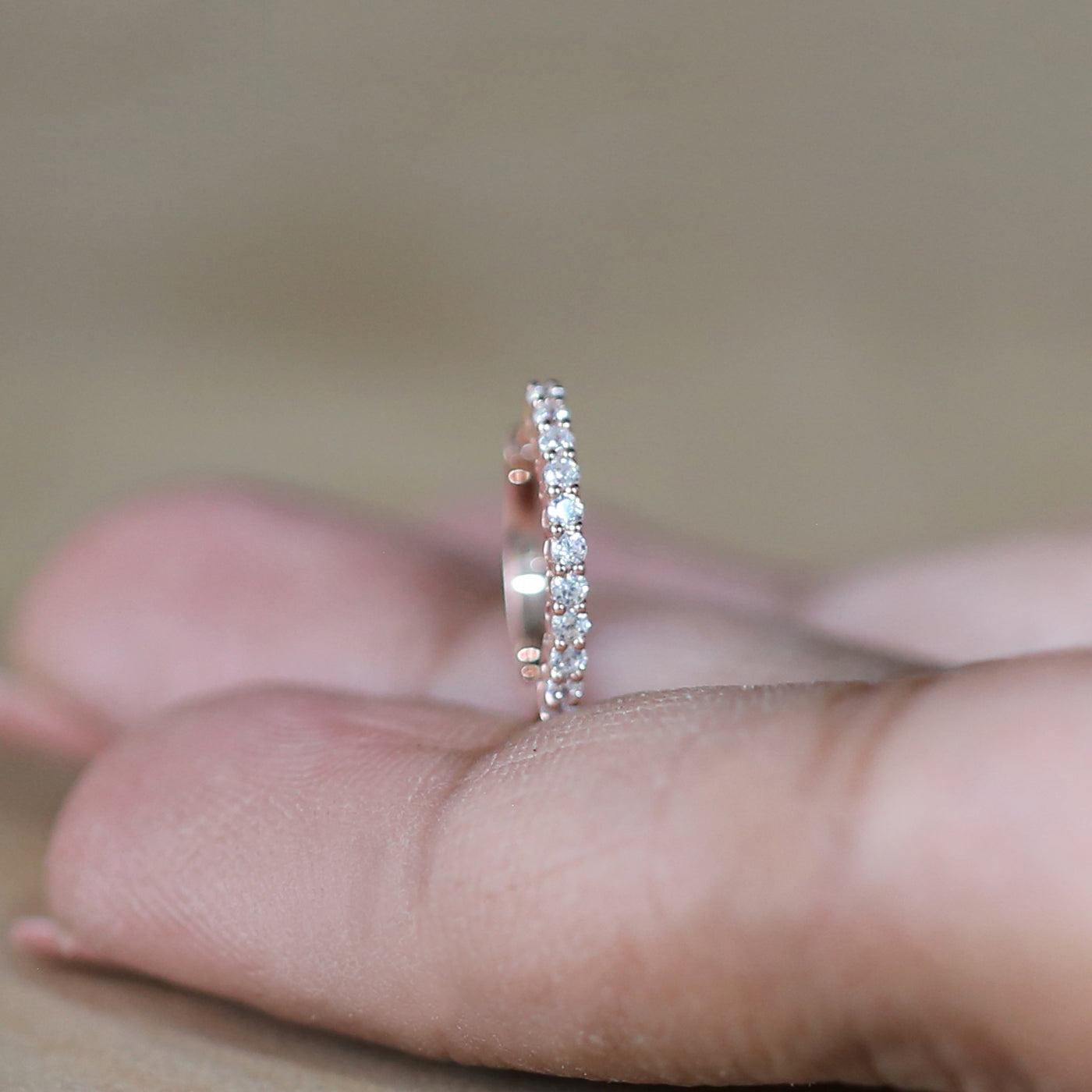 Natural Round White Diamond Nose Rings Engagement Wedding Gift Nose Ring 14K Solid Rose White Yellow Gold Nose Ring 0.13 CT KD977