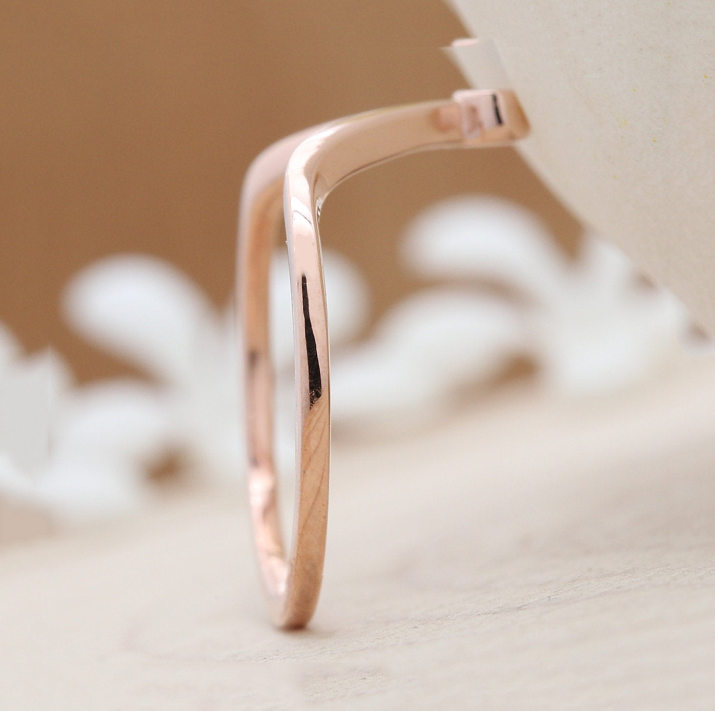 Salt And Pepper Round Diamond 14K Solid Rose Gold Ring Band Engagement Wedding Gift Band KD524